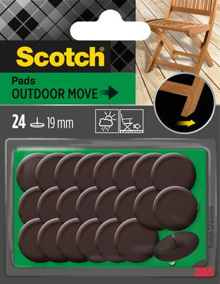 Patins à clouer pour extérieur 19 mm marron par 24 SCOTCH