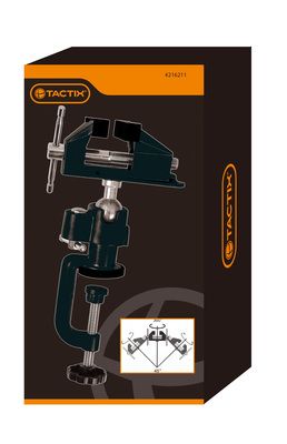 Etau d'établi tête multi angle TACTIX