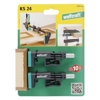 Serre-joints à chant KS24 par 2 WOLFCRAFT