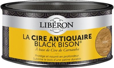 Cire antiquaire en pâte "Black Bison" noyer 500 ml LIBERON