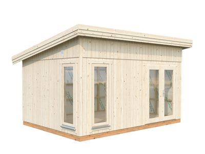 Studio bois Bois Naturel  Simone 13,6m2 PALMAKO Livraison incluse domicile