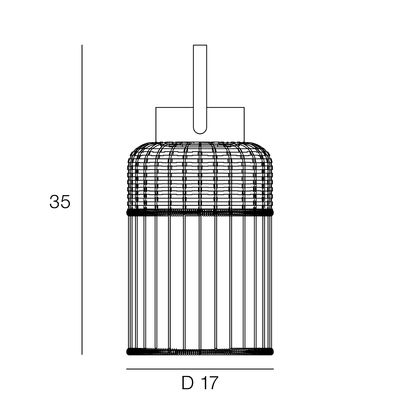 Lanterne extérieure IVOA Métal noir IP 44 E 27 14 W COREP