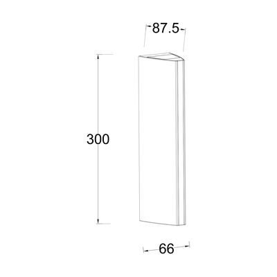 Applique extérieure LEO Aluminium gris IP 54 3000 k blanc chaud 870 lumens - COREP