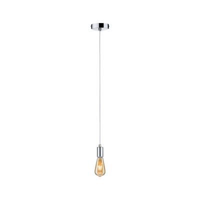 Suspension gris chrome métal IP44 60W E27 LARUS PAULMANN