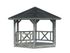 Kiosque bois Gris Betty 9,9m2 PALMAKO