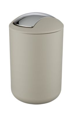 Poubelle avec couvercle basculant 6.5l taupe