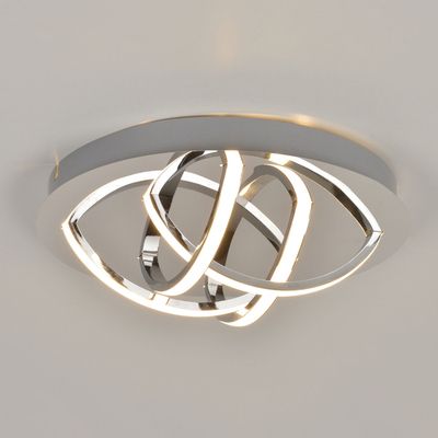 Plafonnier LED pour salle de bains DORIAN chromé 1600 lumens IP 44 - COREP