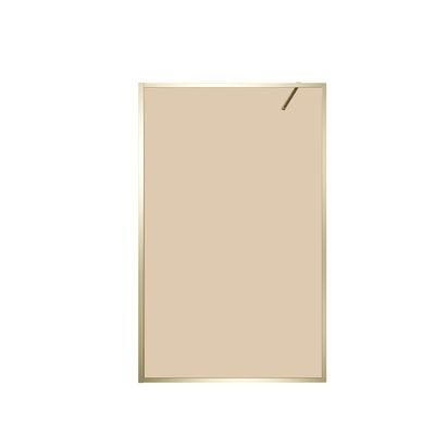 Paroi de douche Golden Edge avec cadre or brossé verre fumé brun 120x200x0,8 cm AURLANE<br>