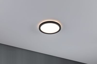 Plafonnier LED rond noir 190mm 3000k 11,2W ATRIA SHINE PAULMANN