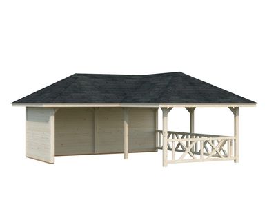 Abri de jardin Bianca SET 1 Bois naturel 24,9 m2 PALMAKO Livraison incluse domicile