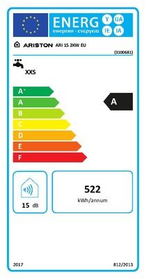 Chauffe-eau électrique sur ou sous évier Andris Black 15 L ARISTON