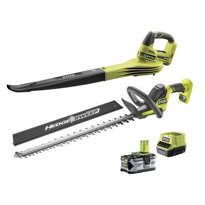 Ensemble aspirateur de feuilles et taille haie à batterie ONE+  RY18h RYOBI