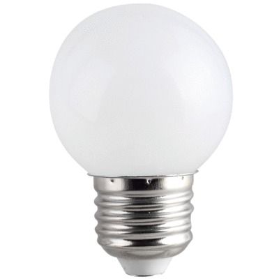 Ampoule LED G45 E27 1W=30W blanche FOX LIGHT