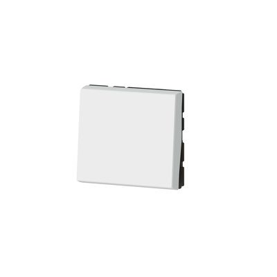 Interrupteur poussoir 2 modules Easy-led finition blanche Mosaic LEGRAND