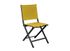 Chaise de jardin pliante Théma graphite/jaune PROLOISIRS