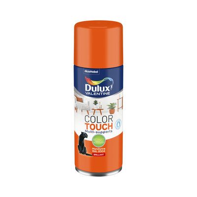 Aérosol de peinture Color Touch mandarine RAL 2004 brillant 400 ml - DULUX VALENTINE