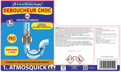 Déboucheur choc Atmosquick 1litre ATMOS