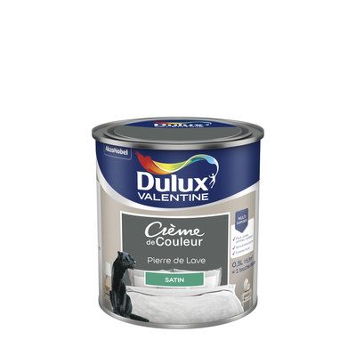 Peinture Crème de Couleur Pierre de Lave satin 500 ml - DULUX VALENTINE