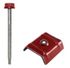 Fixation bacacier rouge RAL8012 par 50