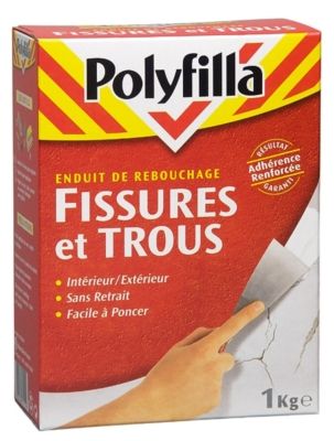 Enduit de rebouchage en poudre pour fissures et trous 1 kg POLYFILLA