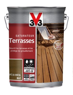 Saturateur pour terrasses IPE du Brésil 5 l V33