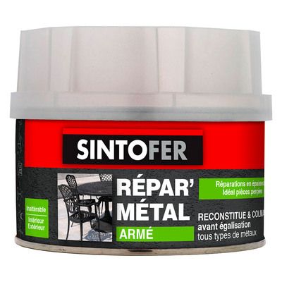 Mastic armé répare métal 190 gr SINTOFER