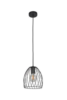 Suspension métal noir E27 60W Ø21 cm SPIRAL - COREP