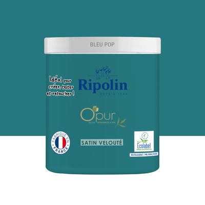 Peinture O'PUR Bleu Pop 75 ml - RIPOLIN