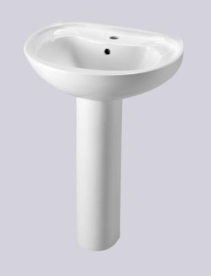 Lavabo Norma NF blanc L 565 x P 455 mm GODART