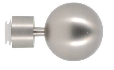 Embout boule easy fix diam 28 mm Finition Chrome mat - MOBOIS