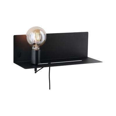 Applique tête de lit noir/ métal 40W E27 DEVARA PAULMANN