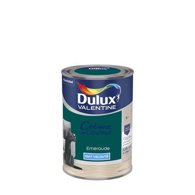 Peinture Crème de Couleur Emeraude mat 1,25 l - DULUX VALENTINE