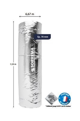 Isolant mince thermo réflecteur PRO CONFORT 70 6.6 x 1.5 m SOPREMA®