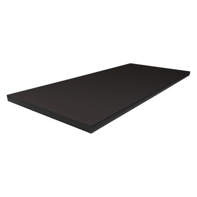 Plan de travail 38 x 640 x 2000 mm noir mat FAB