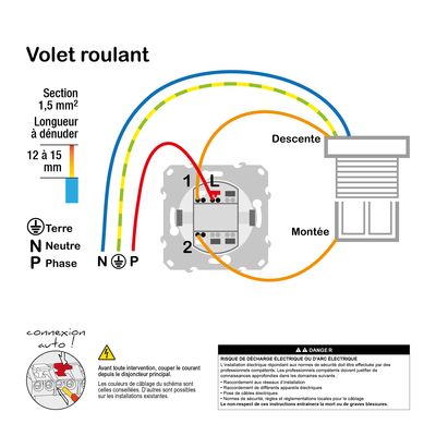 Interrupteur volet roulant 2 boutons blanc - Ovalis SCHNEIDER ELECTRIC