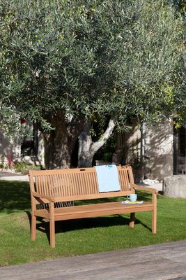 Banc de jardin 3 places AMADEO ACACIA 158X88X65 cm ALIZE