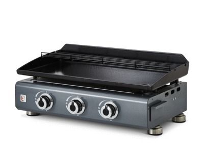 Plancha à gaz SILVIA II G 3 feux gris métallisé  FAVEX