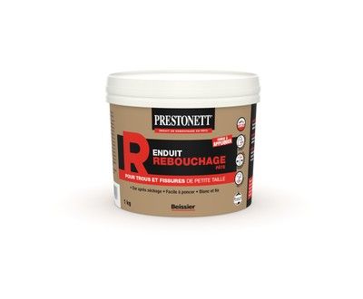 Enduit de rebouchage en pâte type R 1KG PRESTONETT