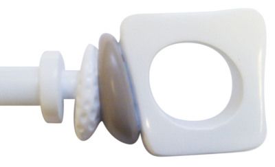 Kit extensible Glina 210 - 320 cm diamètre 25 - 28 mm blanc et taupe