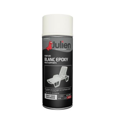 Peinture en aérosol époxy monocouche 400 ml blanc - JULIEN