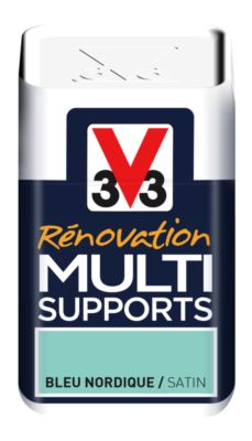 Peinture de rénovation multisupports finition satinée bleu nordique 75 ml V33