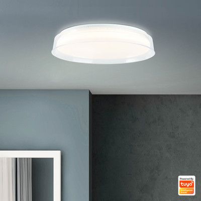 Plafonnier LED rond CCT Leanna 24W 2600 lumens BRILLIANT