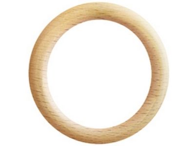 Anneaux bois diam 56 mm Finition brut par 10 - MOBOIS