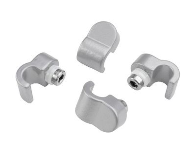 Support pour verre acrylique pour garde-corps gris perle X4 SOGEM
