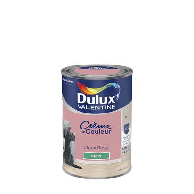 Peinture Crème de Couleur Vieux Rose satin 1,25 l - DULUX VALENTINE