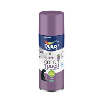 Aérosol de peinture Color Touch violet satin 400 ml - DULUX VALENTINE