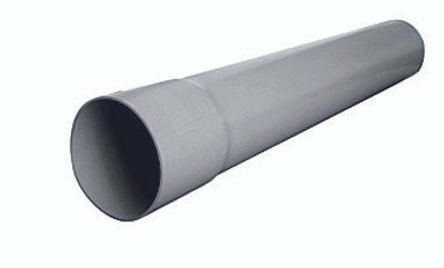 Tuyau de descente PVC gris diamètre 80 mm 4 m INTERPLAST