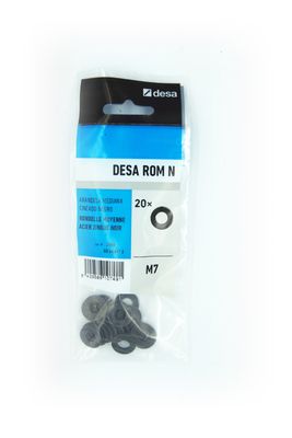 Rondelles moyennes noires M7 par 20 DESA