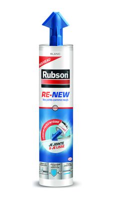 Mastic rénovation d'étanchéité cuisine et bains Re-new blanc 280 ml RUBSON