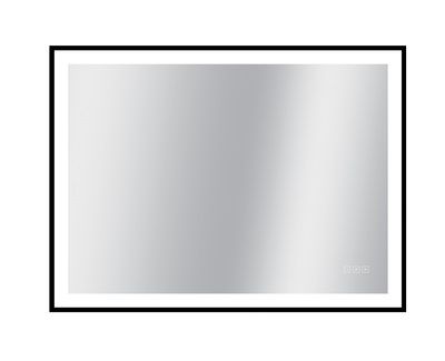 Miroir LED rectangulaire 75 X 100 cm Swann Black 2 MP GLASS